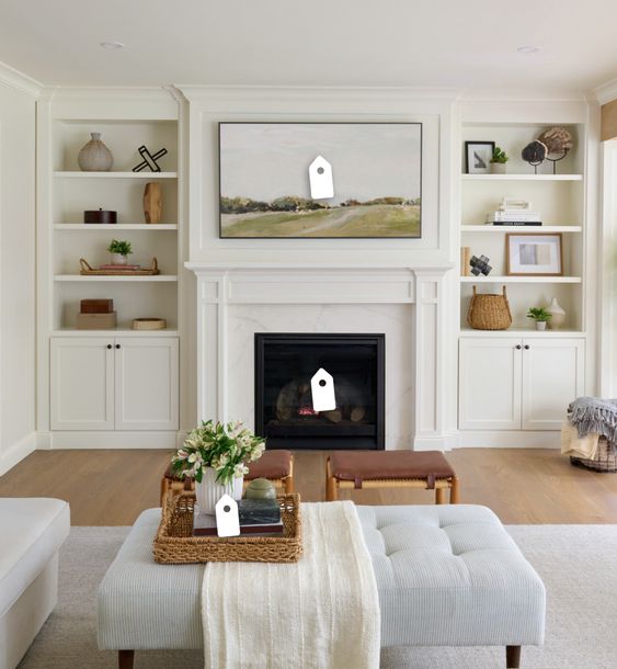 Fireplace cabinetry