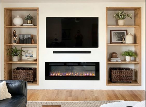 Fireplace cabinetry