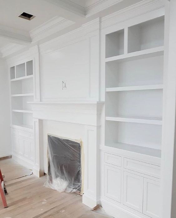 Fireplace cabinetry