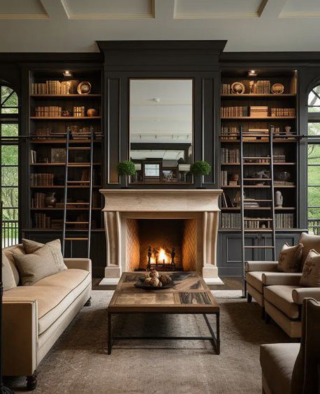 Fireplace cabinetry